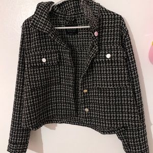 Women Crop Tweed jacket